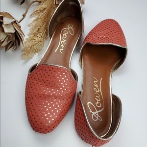 Rowen Coral Gold Cut Away Flats Size 10m (11)